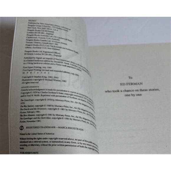 DARK TOWER BOXED SET BOOKS 1-4 Stephen King First Signet Printing Paperback - Picture 7 of 8